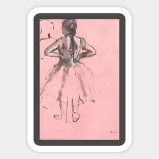 Dancer From the Back by Edgar Degas Sticker